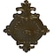 Ekena Millwork Quentin Ceiling Medallion, Hand-Painted Brass, 23 1/2"W x 12 1/4"H x 1 1/2"P CM23RO1BRS - alternate 2